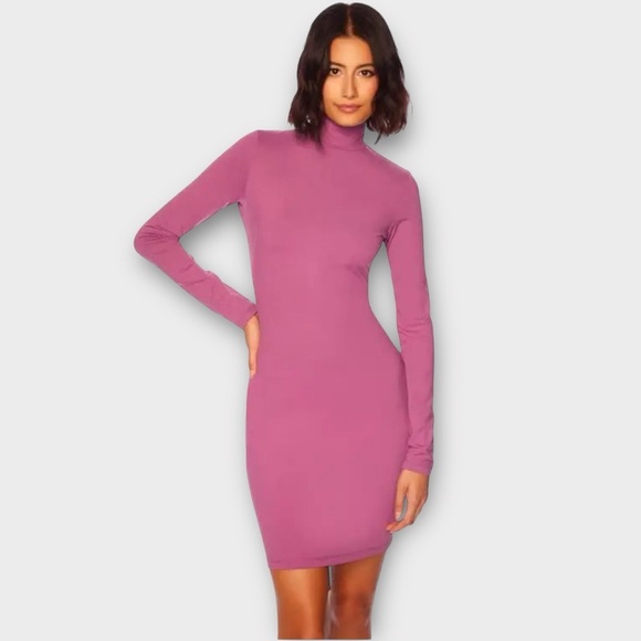 Susana Mónaco Bodycon Mock Neck Long Sleeve Dress - Picture 3 of 7